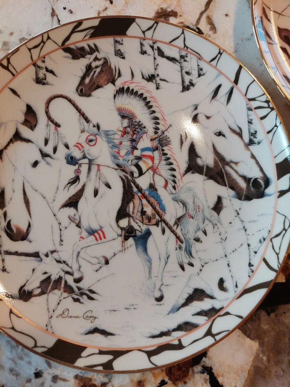 5 Bradford Exchange Limited Edition Native American theme Collectable Plates